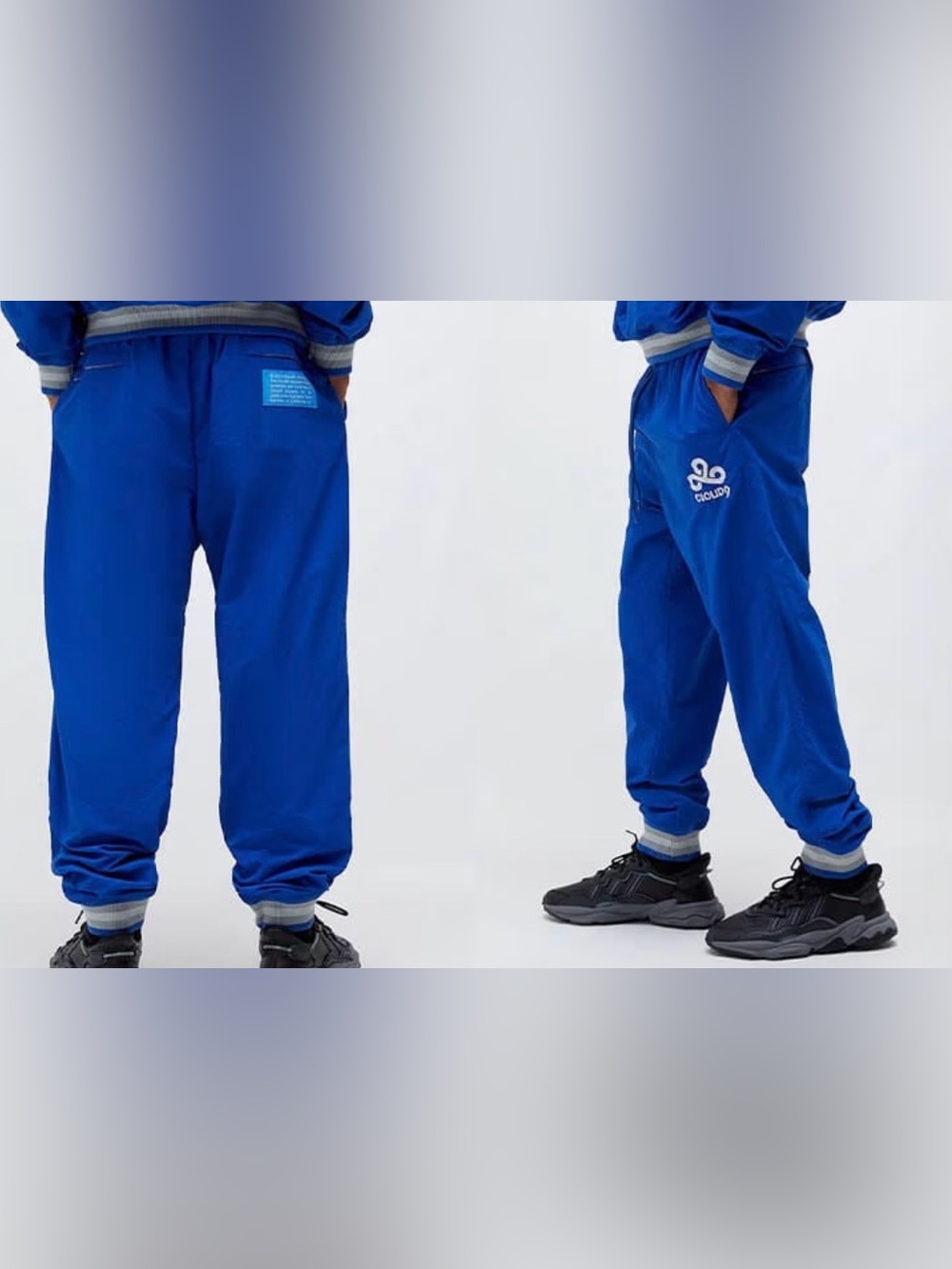 Cloud9 x PacSun 2022 Esports Blue Nylon Track Jogger Pants Men’s Large C9